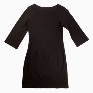 Theory Knit Sheath Dress. Dark Brown. Sz 2